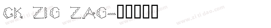 CK Zig Zag字体转换